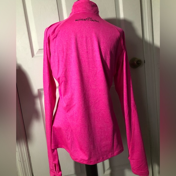 Active Faith Neon Pink Half Zip - Picture 5 of 10